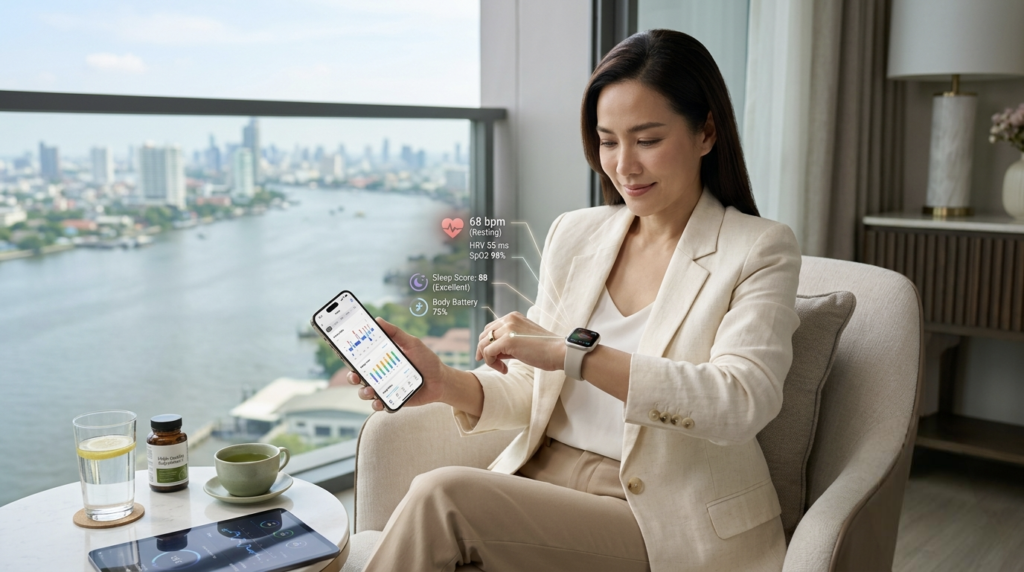 ทวงคืนความอ่อนเยาว์และสุขภาพระดับ Masterpiece วัย 40+ ด้วย Biohacking Gadgets: เจาะลึก Wearable Tech เพื่อออกแบบชีวิตที่สมบูรณ์แบบ