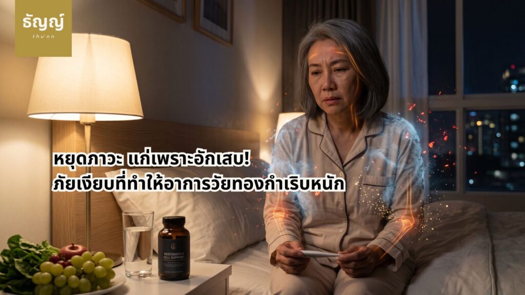 หยุด “แก่เพราะอักเสบ” ภัยเงียบตัวเร่งวัยทองทรุดหนัก! ภาวะแก่เพราะอักเสบ ภัยเงียบเร่งอาการวัยทองให้รุนแรงขึ้น Quercetin สรรพคุณต้านเซลล์แก่และลดภาวะแก่เพราะอักเสบในสตรีวัยทอง