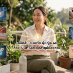 ผู้หญิงวัย 40+ สุขภาพดีจากการยืดอายุขัยสุขภาพตามแนวคิด 6 เสาหลัก
