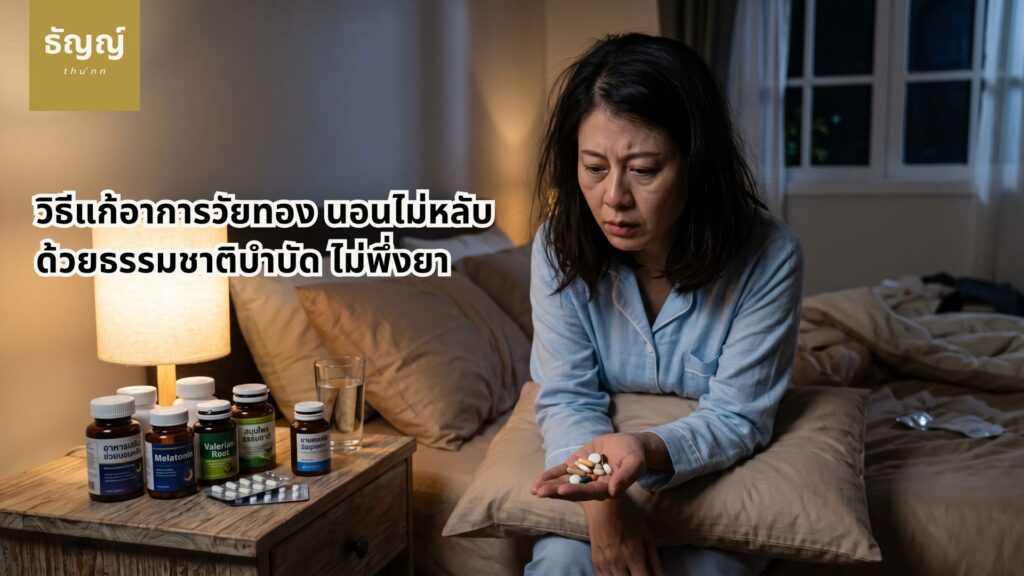 ผู้หญิง 40+ ค้นพบวิธีแก้อาการวัยทอง นอนไม่หลับ ด้วยวิธีธรรมชาติบำบัด